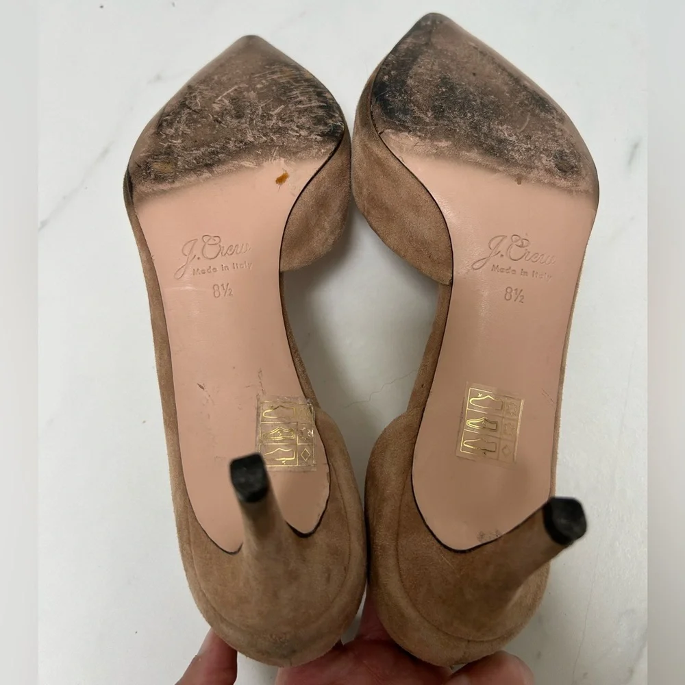J. Crew Classic Pointed-Toe Suede Pumps - 8.5